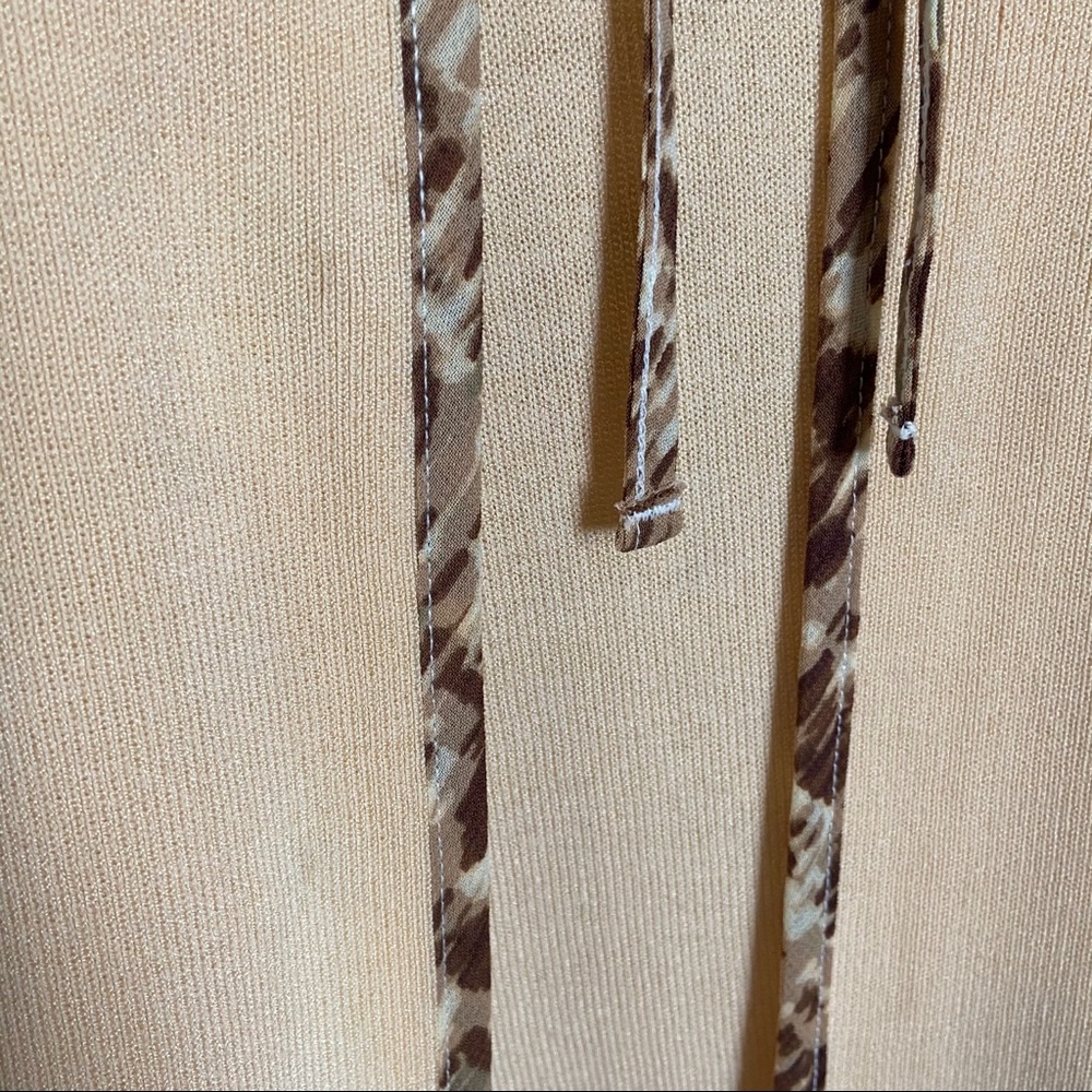 Villager A Liz Claiborne Co 1-Piece Sweater Beige Brown Sz Lrg - Picture 5 of 12